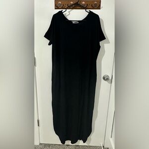 Zenana Outfitters Black Dress with V-Neck